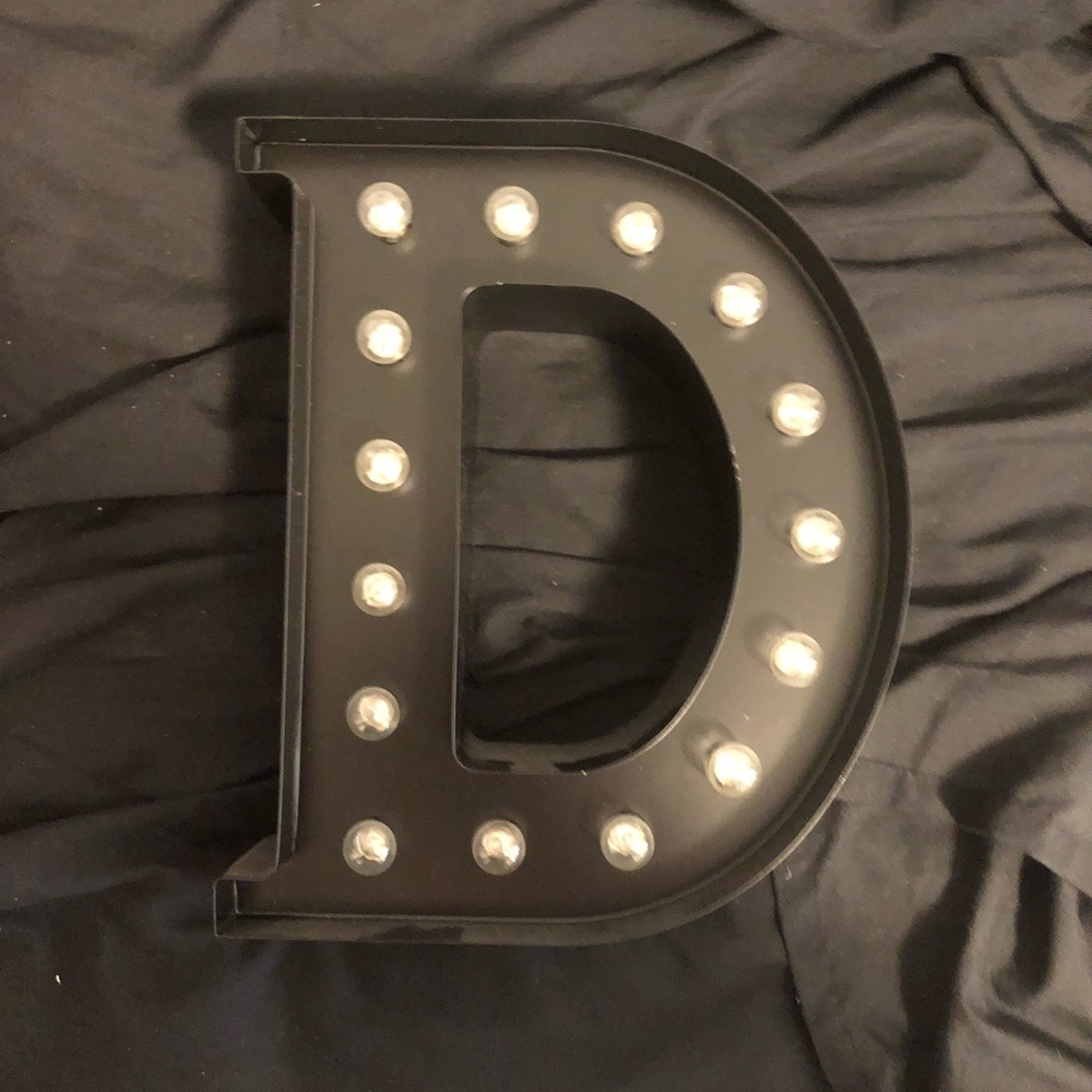 D Light Up Sign